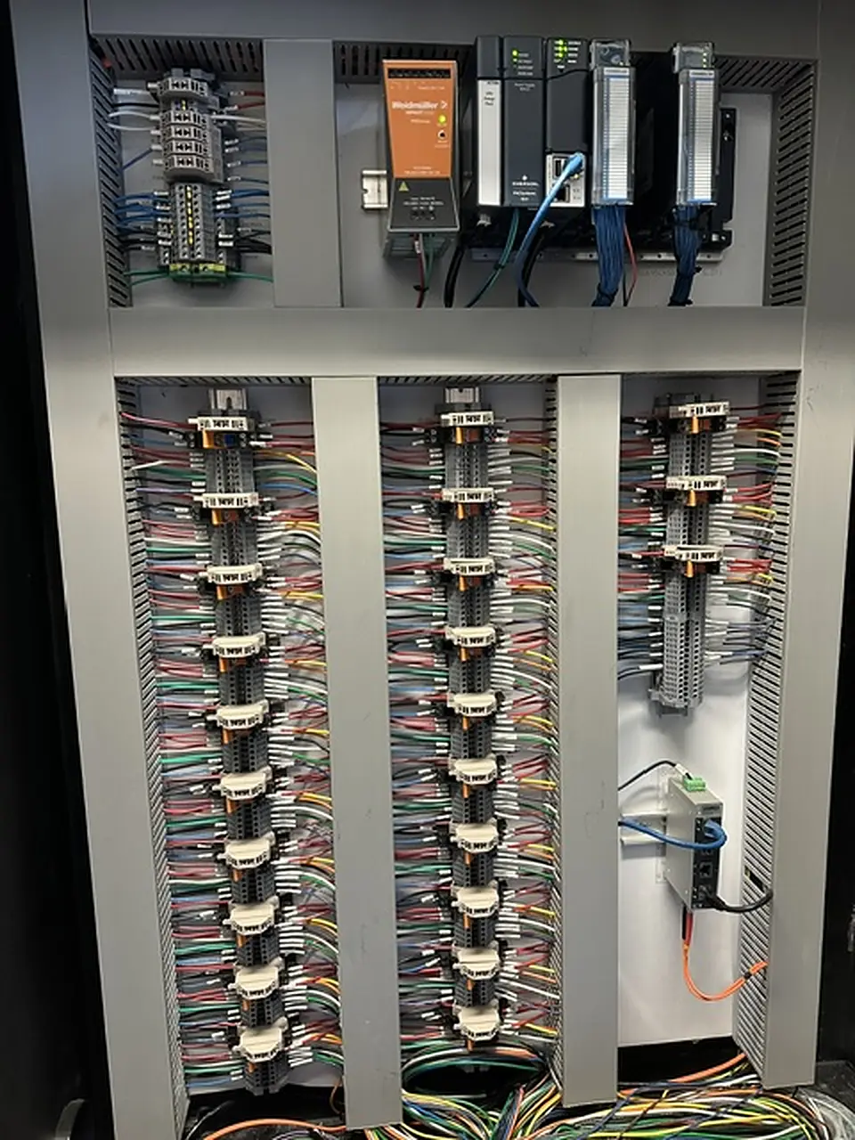 PLC control panel built and wired by AE